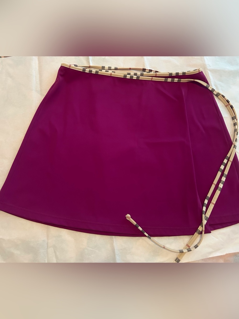 Burberry Swimsuit Coverup Sarong Wrap Skirt - Picture 2 of 7